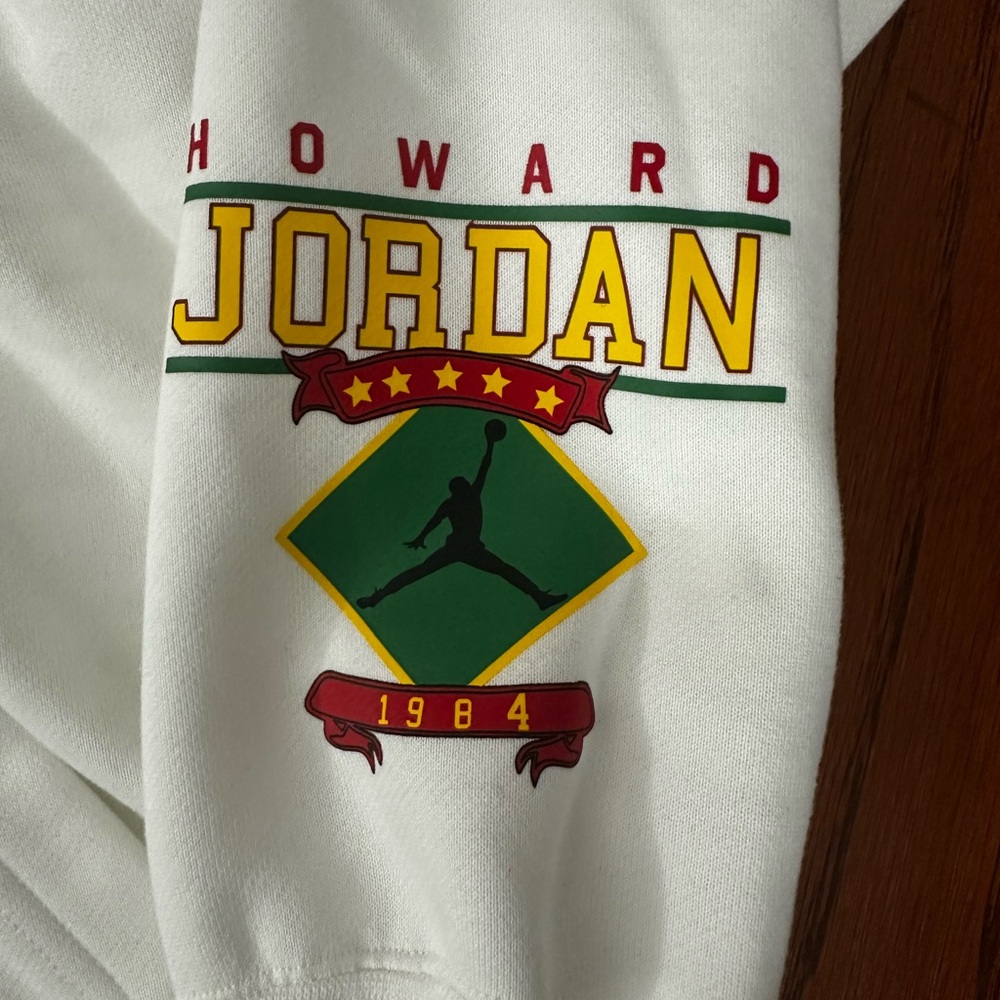 Nike Jordan x Howard University Pullover Hoodie, White, Woman’s Small HJ6633-133 - Picture 5 of 7